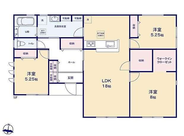 (1号棟)、価格2490万円、3LDK、土地面積240.07m2、建物面積91.91m2