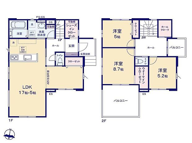 (１号棟)、価格2898万円、3LDK、土地面積163.98m2、建物面積108.05m2