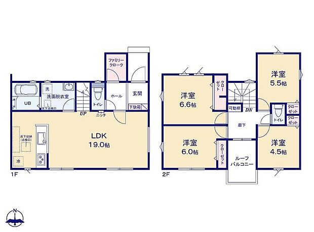 (１号棟)、価格3199万円、4LDK、土地面積165.21m2、建物面積100.4m2