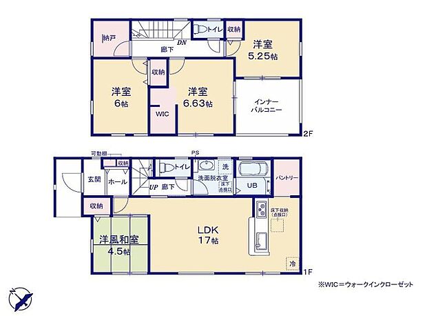 【4LDK+S】リビングは家族が集まる場所であり、そこを通過して階段がありますので、リビングにいる家族と顔を合わせることになり自然と会話が増える間取りです！