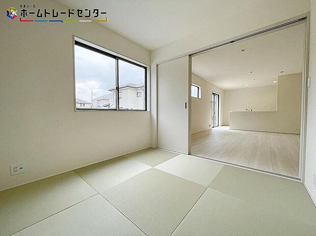 【リビング以外の居室】あると落ち着く『和室』付♪家事の休憩スペースやお子様のお昼寝スペースとしても活躍します♪もちろんお客様の宿泊用にも☆押し入れもあるので安心です♪