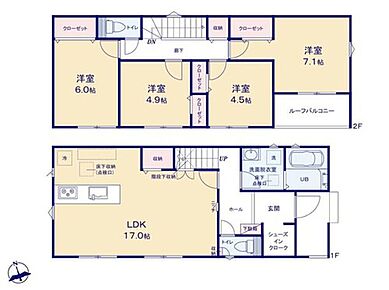 折下天井が生む奥行きと陰影が、空間に上質な立体感をプラス。リビングを広く見せ、洗練された雰囲気を演出するデザイン性の高い仕様です。 