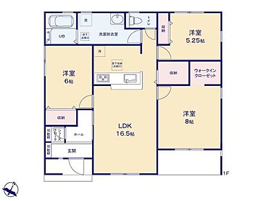 どの世代からも人気の平屋です！なによりもワンフロアで生活できることが魅力でしょう！洗濯、掃除、荷物の出し入れなど家事を効率よく済ませ、生活するうえで必要な移動距離を短くすることが可能です。 