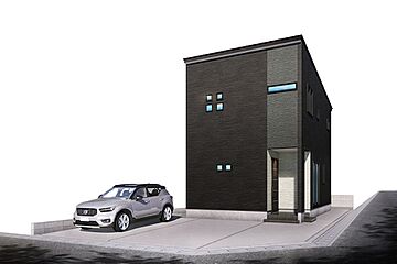 【白山市千代野西7丁目】ZEH仕様の高断熱・太陽光パネル4.92kw搭載の新築一戸建て 外観