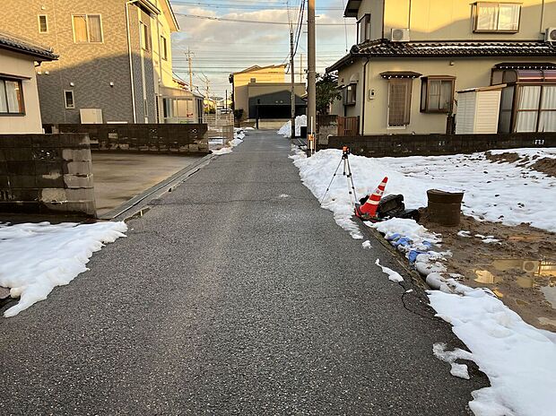 【現地写真】前面道路幅は約4.5mございます!