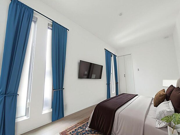 (1号棟)、価格4760万円、3LDK、土地面積123.08m2、建物面積104.36m2
※家具はCGでございます。