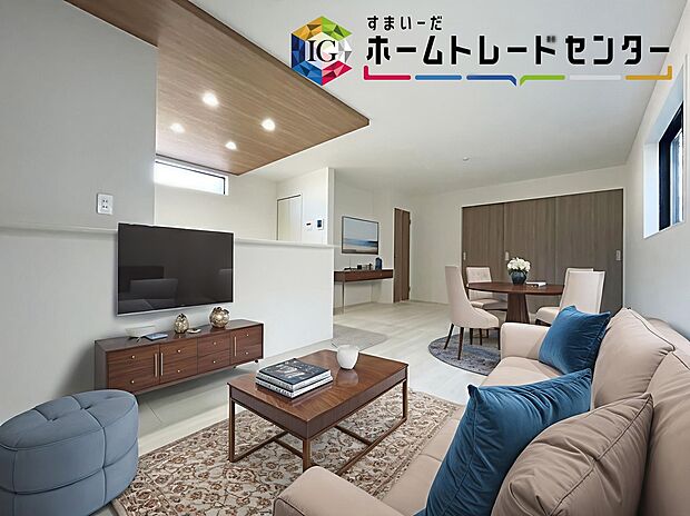 ≪Living room≫
広々とした開放感あふれるリビングです。ゆったり寛げる充分な広さがございますので、ご家族でインテリアのレイアウトを考えるのも楽しみになりそうです。
※家具はCGでございます。