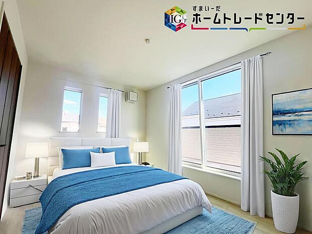 ≪Room≫
採光良好な明るい室内。木の温もりがやさしいフローリングは安らぎをもたらすプライベート空間。
※家具はCGでございます。