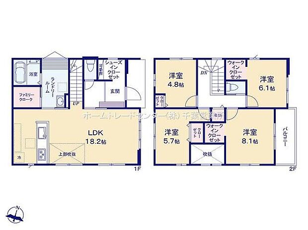 (1号棟)、価格4798万円、4LDK、土地面積137.83m2、建物面積105.62m2