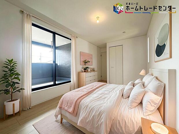 ≪Room≫
陽当り・風通し良好で快適にお過ごしいただけるプライベート空間です♪
※家具はCGでございます。
