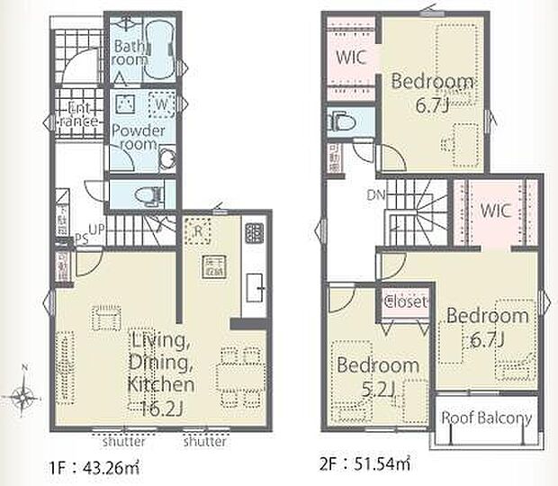 (2号棟)、価格2999万円、3LDK、土地面積106.09m2、建物面積94.8m2