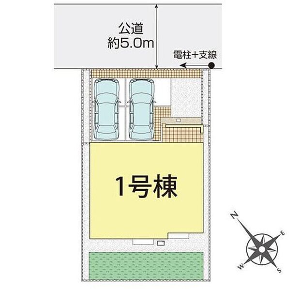 ≪全体区画図≫
きれいな整形地♪カースペース２台分♪