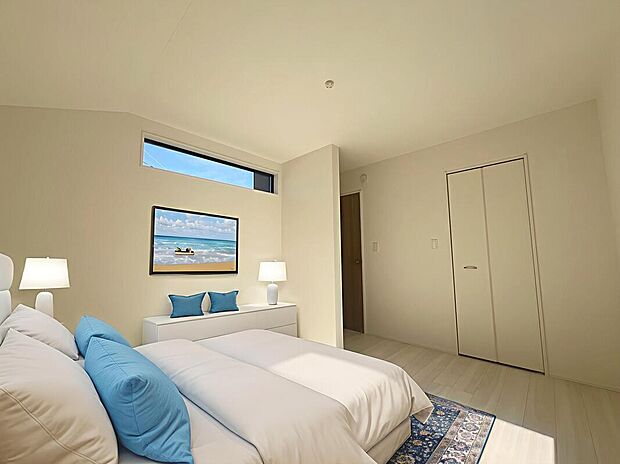 【居室】≪Room≫
お陽さまの光をさわやかな風をたっぷりとりこめます。室内はいつも明るい印象なので気持ちの良い朝を迎えられます。毎日の生活も明るくなりそうです。
※家具はCGでございます。