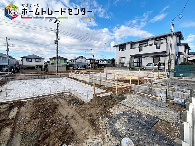 【現地外観写真】◆耐震性能にこだわる「飯田グループ」の家です！お客様のすまいと安全を守る大切な住宅だからこそ、実際の建物の作りと安心感をぜひ現地にてご体感ください！ご見学予約受付です！