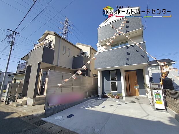 【現地外観写真】◆平日・お仕事帰りなど、いつでもご案内させていただきます!デザイン・目に見える設備面も大切ですが、耐震構造で地震に強い家の為、次代へ繋ぐ強固な住宅です。