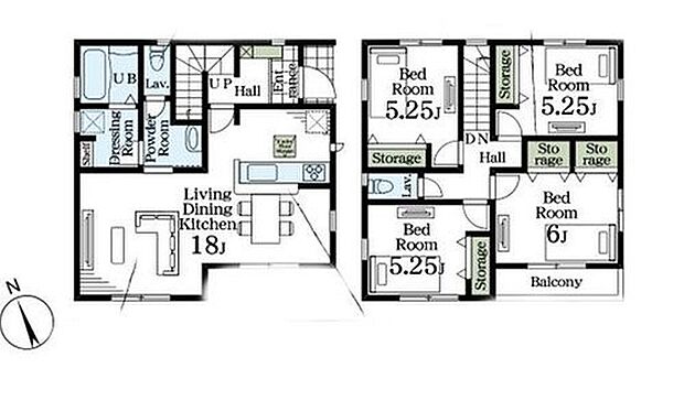 【4LDK】広々とした開放感あふれるリビングです。ゆったり寛げる充分な広さがございますので、ご家族でインテリアのレイアウトを考えるのも楽しみになりそうです♪全居室収納完備♪