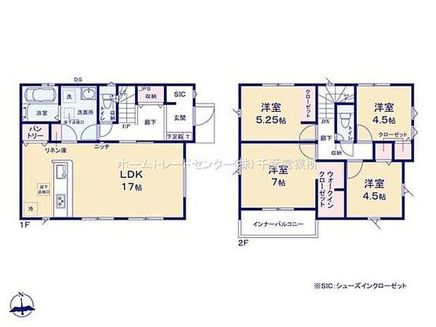 【4LDK】キッチンのすぐ横の収納スペースはミネラルウォーターや調味料などの置き場所に最適♪玄関にはシューズインクロークのほかに大容量のホール収納がございます♪