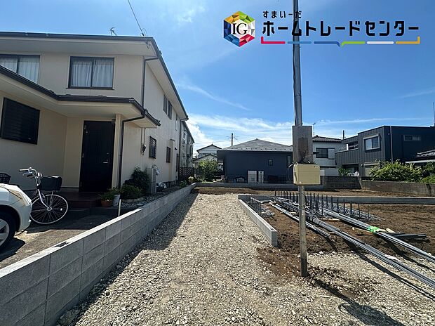 【現地外観写真】◆耐震性能にこだわるお家です!お客様のすまいと安全を守る大切な住宅だからこそ、実際の建物の作りと安心感をぜひ現地にてご体感ください!ご見学予約受付です!