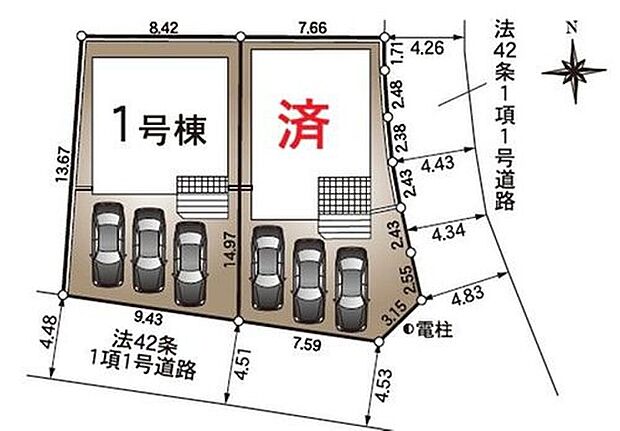  １号棟　２，８９０万円
２号棟　ご成約済み