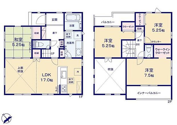 (1号棟)、価格2799万円、4LDK、土地面積178.96m2、建物面積108.88m2

