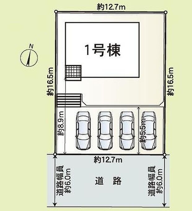 1号棟 2,390万円
並列4台(車種による)駐車できるカースペースあり☆