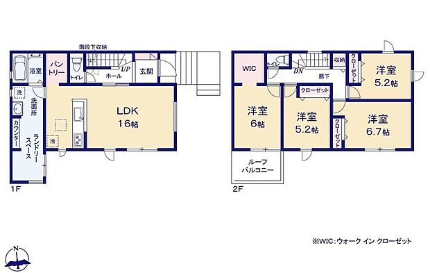 (1号棟)、価格2590万円、4LDK、土地面積209.03m2、建物面積105.99m2