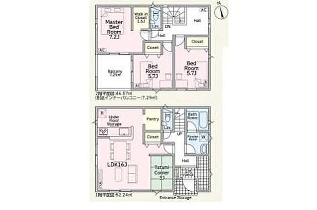 (1号棟)、価格2590万円、3LDK、土地面積191.95m2、建物面積98.81m2
