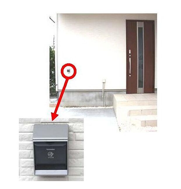 【電気自動車充電用コンセント(EVコンセント)】電気自動車・プラグインハイブリッド自動車専用の充電コンセントを設置しています。屋内に盗電防止スイッチを設置するため、盗電の心配はありません。
※ご利用される場合は、別途オプション工事が必要となります。