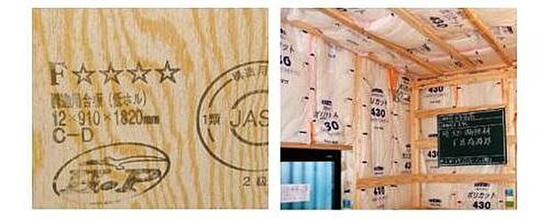 【シックハウス対策】フローリングなどの建材には、有害物質の発散を抑えたＪＩＳ・ＪＡＳ、または国土交通大臣認定企画で定められている最高ランクＦ☆☆☆☆（フォースター）を採用し、クラス方の健康に配慮しています。