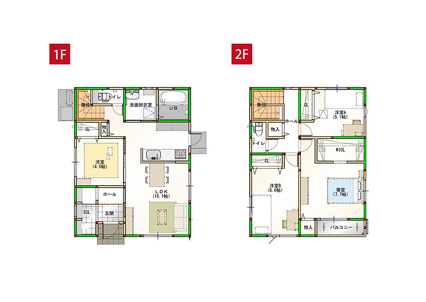 5号棟間取り図　※画像はイメージです