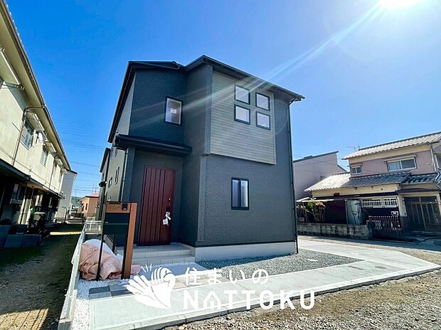 【現地写真(外観)【1号地】】健康被害に配慮したもっとも安全性の高い建材を採用し、シックハウス対策をしております。