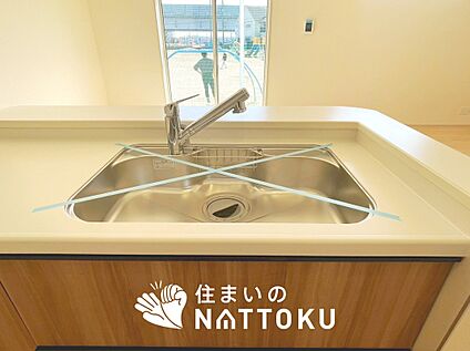 浄水器内臓型ハンドシャワー付シンク