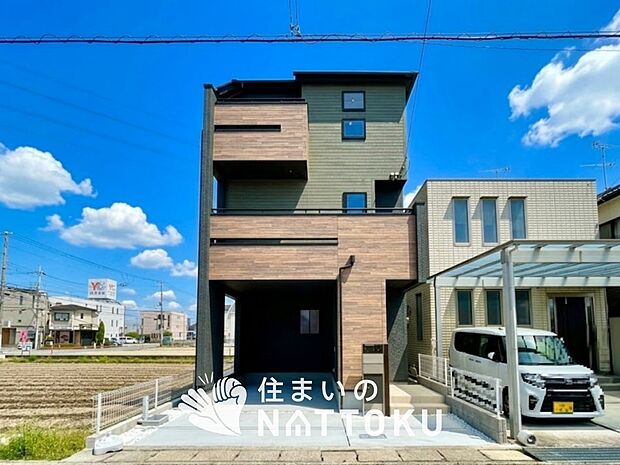 【現地写真(外観)】耐震等級最高「3」取得で基準の1.5倍の性能・耐震強度で安心できます。