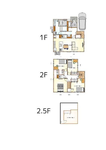 (1号棟) 4458万円、4LDK+S（納戸）、土地面積205.19m2、建物面積128.07m2