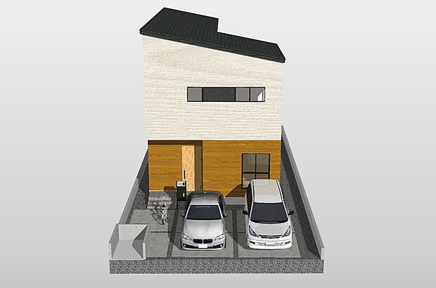 【【完成イメージパース(1号地)】】■現地案内予約受付中です!実際にご覧いただくことで、写真では伝わりにくい魅力をご体感いただけます。お気軽にお電話にてお問い合わせください。