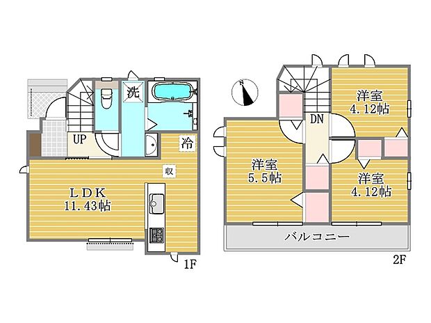 A号棟間取り図