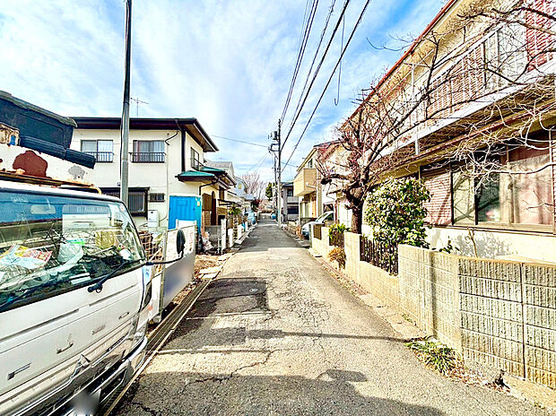 【前面道路含む現地写真】北側4ｍ道路に面しています