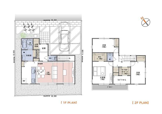 ■3LDK ＋WIC＋土間収納＋ウォークスルークローゼット