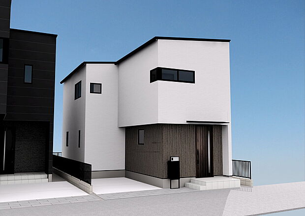 【完成予想外観(A号棟)】■外観パースは完成予想の為、イメージとなります。