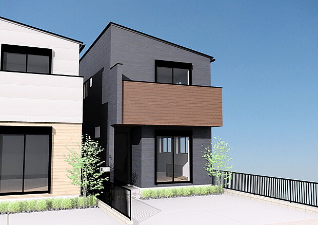 【外観予想図(B号棟)】■外観パースは完成予想の為、イメージとなります。