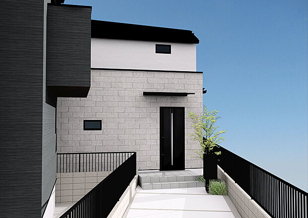 【完成予想外観（C号棟）】■外観パースは完成予想の為、イメージとなります。