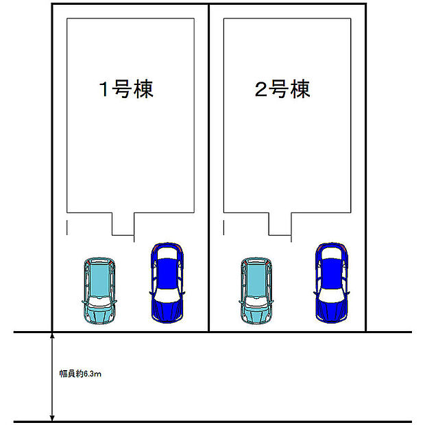 並列に駐車2台可能!セカンドカーや来客時にも安心ですね♪