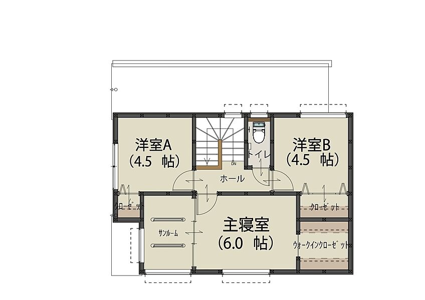 A号地 2F間取り図