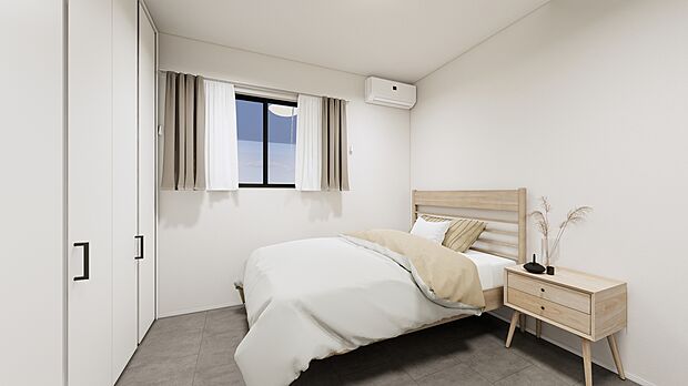 【【寝室】】洋室各2部屋にもしっかり収納スペースあり。