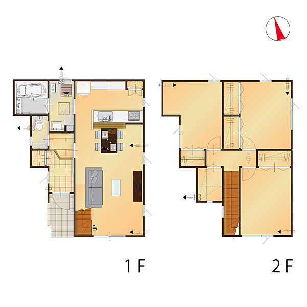 3LDK2階建