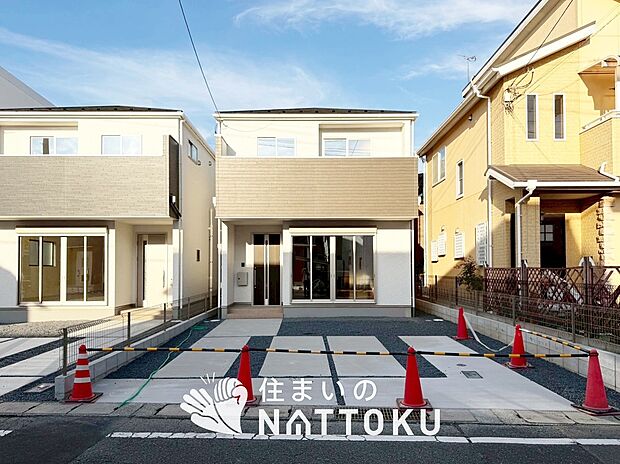 【現地写真（外観）【２号地】】断熱性、気密性を高める工夫で一年中ずっと心地よく暮らせる、高気密・高断熱です。