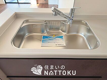 浄水器一体型シャワー水栓付シンク