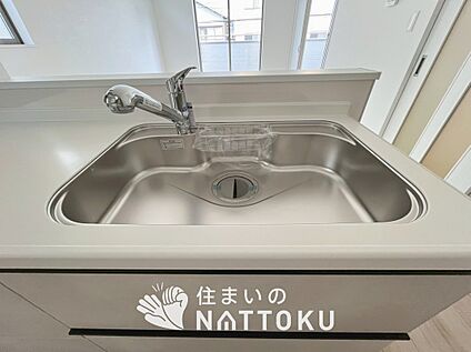 浄水器一体型シャワー水栓付シンク