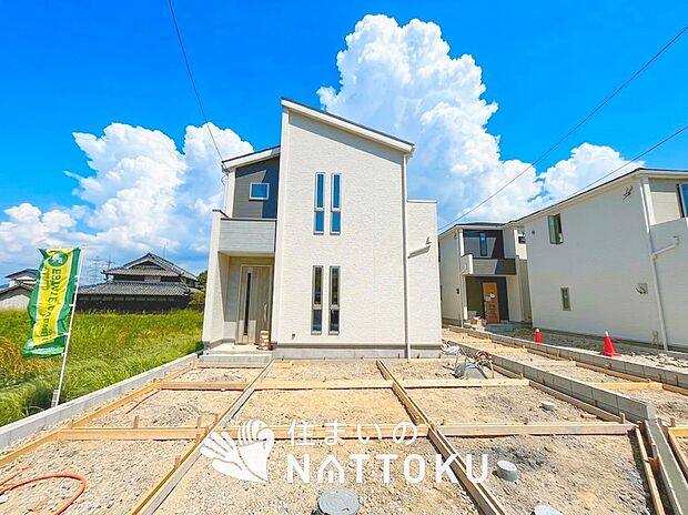 【現地写真(外観)【1号地】】耐震等級最高「3」取得で基準の1.5倍の性能・耐震強度で安心できます。
