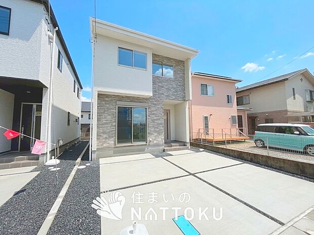 【現地写真（外観）【３号地】】健康被害に配慮したもっとも安全性の高い建材を採用し、シックハウス対策をしております。